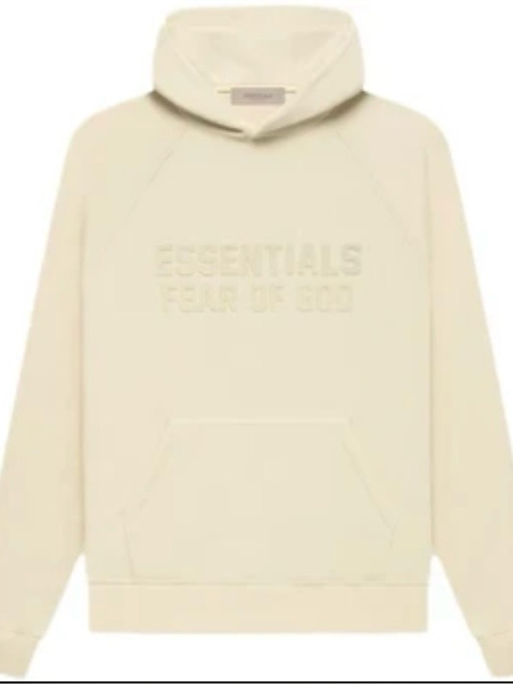 Fear of God Essentials Eggshell Hoodie Size Large